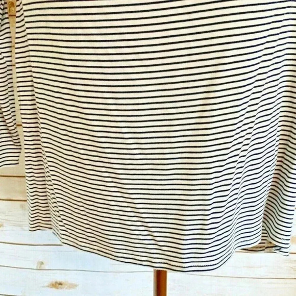 ABERCROMBIE & FITCH Women Long Sleeve Pull Over Cold Shoulder Striped Top Sz XS - Picture 6 of 12